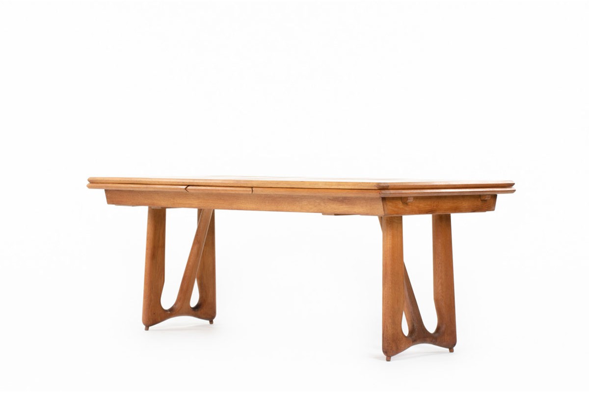 Guillerme and Chambron rectangular dining table model A Italienne 1950
