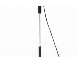 Floor lamp in metal and opaline glass edition Arlus 1960