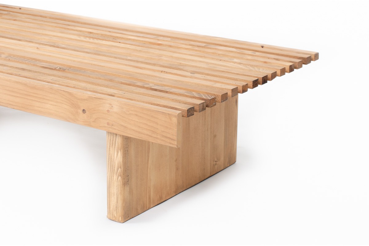 BANQUETTE EN BOIS AVEC COUSSINS MONDELO