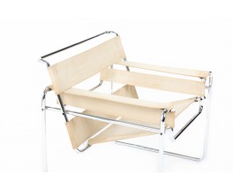 Marcel Breuer armchairs model Wassily B3 edition Gavina 1970 set of 2