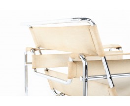 Marcel Breuer armchairs model Wassily B3 edition Gavina 1970 set of 2