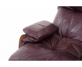 Michel Ducaroy armchairs model Marsala in leather edition Ligne Roset 1970 set of 2