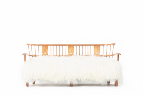 Canapé modèle 1590 en orme édition Fritz Hansen 1940