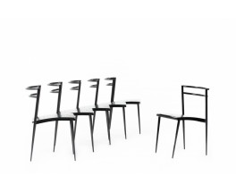 Eric Raffy chairs model Cosmos edition Soca 1989 set of 6