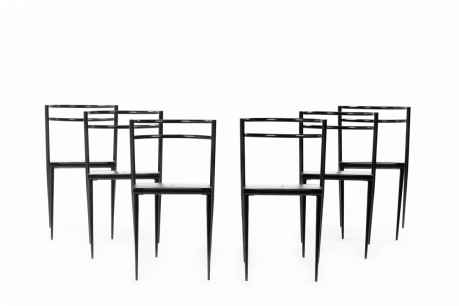 Eric Raffy chairs model Cosmos edition Soca 1989 set of 6
