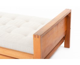 Daybed Pierre Chapo modèle L03 en orme 1980