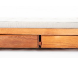 Daybed Pierre Chapo modèle L03 en orme 1980