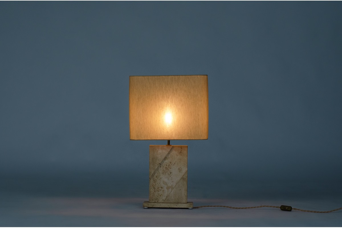 Lamp in travertine 1970