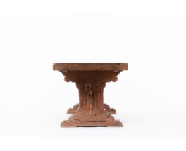 Rectangular monastery table in oak 1900