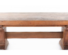 Rectangular monastery table in oak 1900