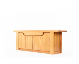 Luigi Gorgoni sideboard in elm edition Roche Bobois 1980