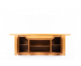 Luigi Gorgoni sideboard in elm edition Roche Bobois 1980