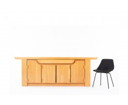 Luigi Gorgoni sideboard in elm edition Roche Bobois 1980