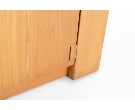 Luigi Gorgoni sideboard in elm edition Roche Bobois 1980