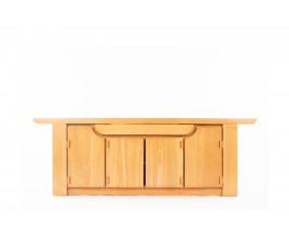 Luigi Gorgoni sideboard in elm edition Roche Bobois 1980