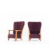 Fauteuils Guillerme et Chambron chêne et tissu édition Votre Maison 1950 set de 2
