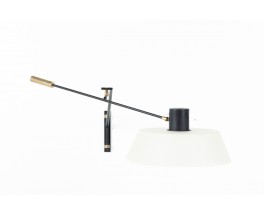 Wall lamp with counterweight in brass and metal edition Lunel 1950