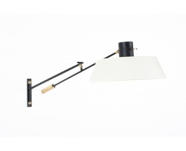 Wall lamp with counterweight in brass and metal edition Lunel 1950