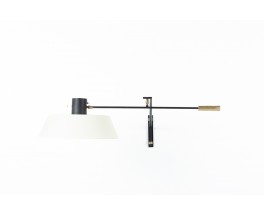 Wall lamp with counterweight in brass and metal edition Lunel 1950