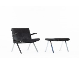 Olivier Mourgue low chair with footrest model Joker edition Airborne 1970