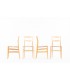 Chaises Gio Ponti modèle Superleggera édition Cassina 1957 set de 4