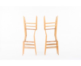 Chaises Gio Ponti modèle Superleggera édition Cassina 1957 set de 4