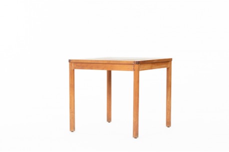 Pierre Gautier Delaye square dining table in pine edition Vergneres 1960