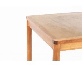 Pierre Gautier Delaye square dining table in pine edition Vergneres 1960