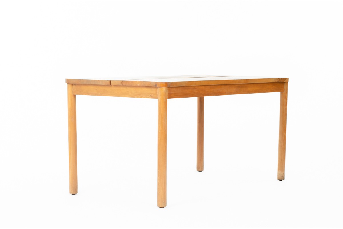 Pierre Gautier Delaye dining table Meuble Weekend collection edition Vergneres 1950 - 14 PIECES