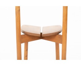 Chaise Pierre Gautier Delaye modèle Grain de café foncé édition Vergneres 1960 - 10 PIECES