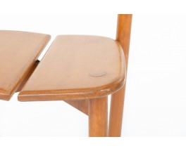 Chaise Pierre Gautier Delaye modèle Grain de café foncé édition Vergneres 1960 - 10 PIECES