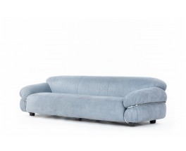 Gianfranco Frattini sofa model Sesann in suede edition Cassina 1970