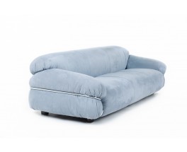 Gianfranco Frattini sofa model Sesann in suede edition Cassina 1970