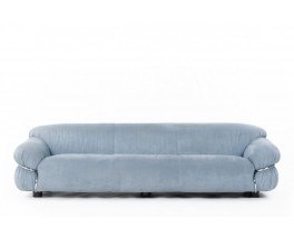 Gianfranco Frattini sofa model Sesann in suede edition Cassina 1970