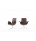 Preben Fabricius and Jorge Kastholm armchairs model 6772 leather edition Kill International 1960 set of 2