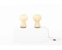 Lampes Achille et Pier Giacomo Castiglioni modèle Gatto Piccolo édition Flos 1960 set de 2