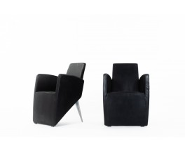 Philippe Starck armchairs model J collection Lang edition Driade 1987 set of 2