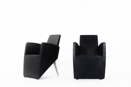 Philippe Starck armchairs model J collection Lang edition Driade 1987 set of 2