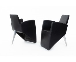 Philippe Starck armchairs model J collection Lang edition Driade 1987 set of 2