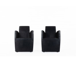 Philippe Starck armchairs model J collection Lang edition Driade 1987 set of 2