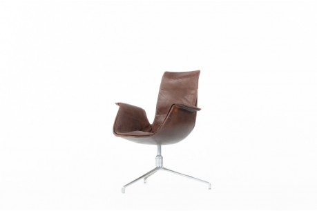 Preben Fabricius and Jorge Kastholm armchair model 6772 leather edition Kill International 1960