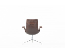 Preben Fabricius and Jorge Kastholm armchair model 6772 leather edition Kill International 1960