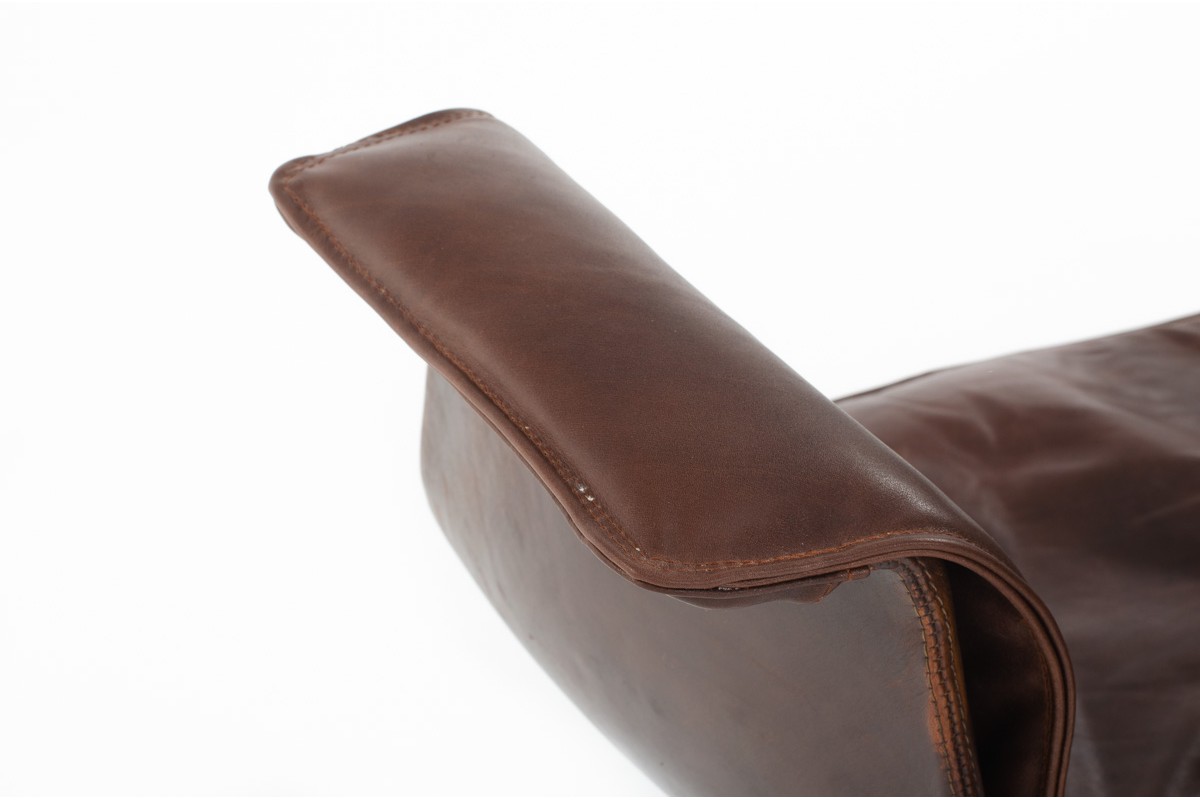 Preben Fabricius and Jorge Kastholm armchair model 6772 leather edition Kill International 1960