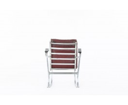 Marcel Breuer armchair model 311 aluminum and leather edition Stylclair 1930