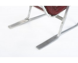 Fauteuil Marcel Breuer model 311 aluminium et cuir édition Stylclair 1930