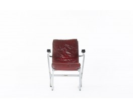 Marcel Breuer armchair model 311 aluminum and leather edition Stylclair 1930