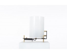 Georges Frydman table lamp metal brass and Perspex edition EFA 1955