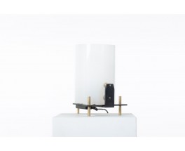 Georges Frydman table lamp metal brass and Perspex edition EFA 1955