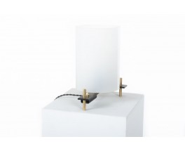 Georges Frydman table lamp metal brass and Perspex edition EFA 1955