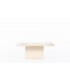 Square coffee table in travertine 1980